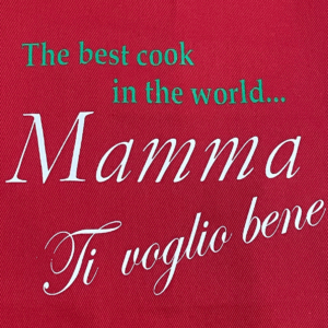Apron - Mamma Ti Voglio Bene (Red)