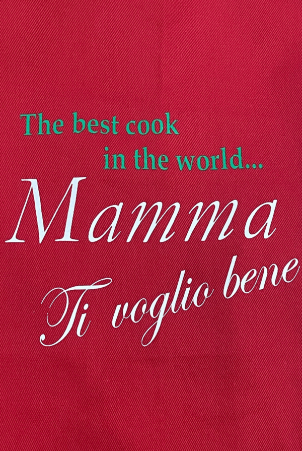 Apron - Mamma Ti Voglio Bene (Red)