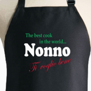 Apron - The Best Cook In The World... Nonno (Black)