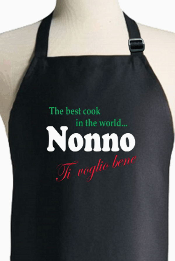Apron - The Best Cook In The World... Nonno (Black)